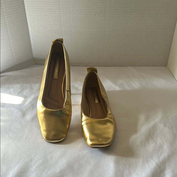 Franco Sarto Shoes - Franco Sarto Gold Flats